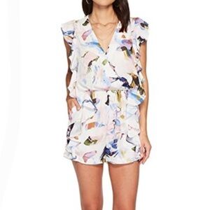 bishop + young Floral Ruffle Jumpsuit - Multicolor